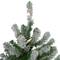 3 Pack Pre-Lit Flocked Alpine Christmas Trees, Clear Lights